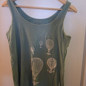 Teal Bamboo Built In Bra Top With Air Ballons